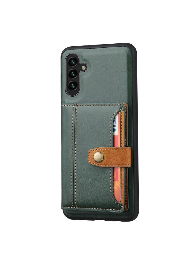 S-TOP Case For Samsung Galaxy A24 4G Calfskin Card Slot TPU + PU Phone Case - Image 2