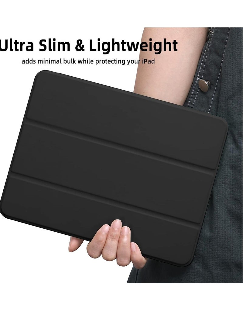 راكسوم حافظة متوافقة مع جهاز iPad Pro 11 Case 2021/2020 مع حامل قلم، لجهاز iPad Pro 11 بوصة الجيل الثالث/الثاني، حافظة واقية ثلاثية الطي مع ظهر ناعم من مادة TPU، خاصية الإيقاظ/السكون التلقائي - Image 5