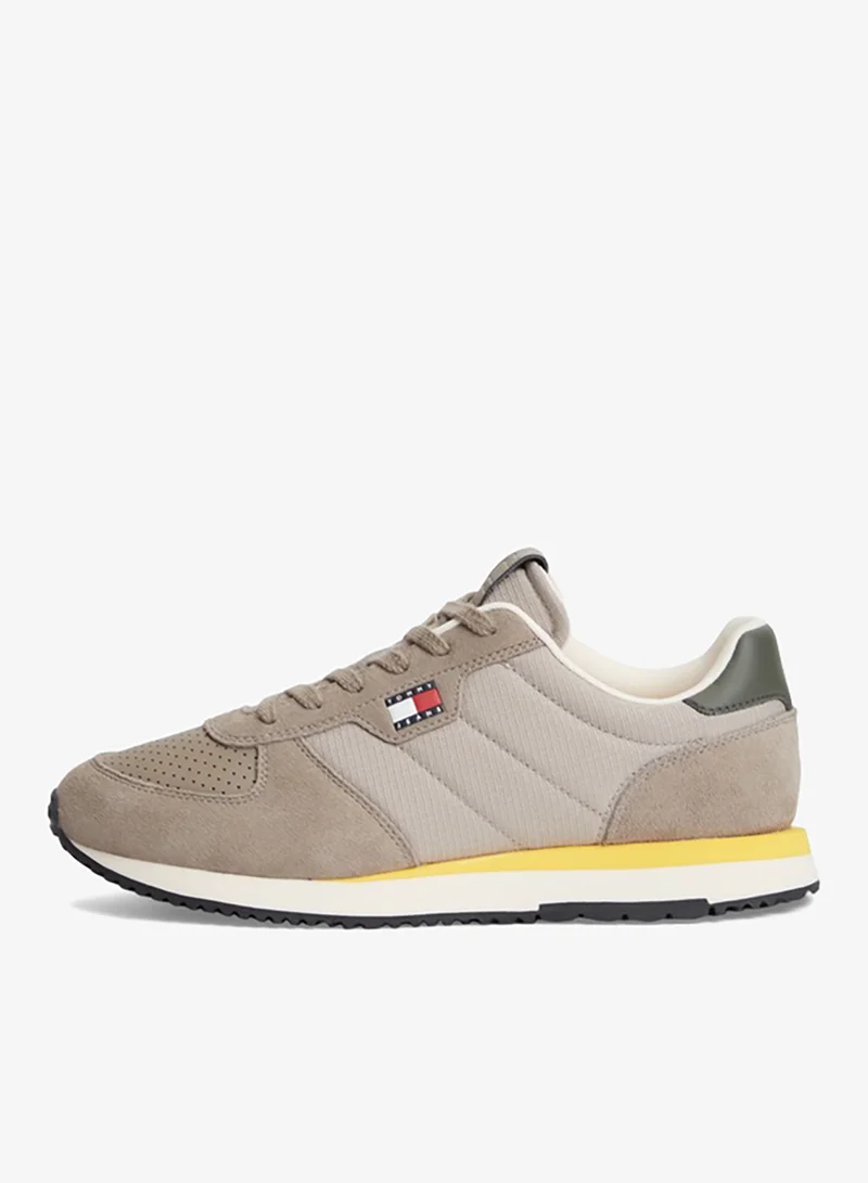 Tommy Jeans  Suede Mixed Texture Trainers for Men | Best Price UAE