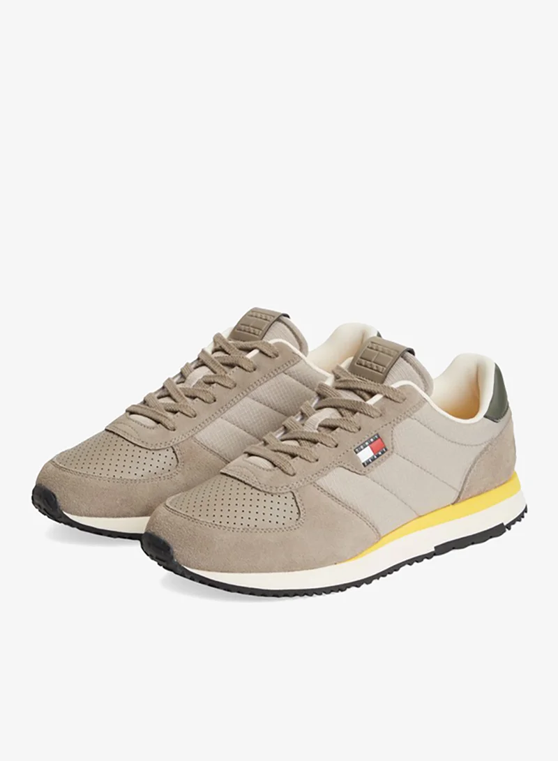 Tommy Jeans  Suede Mixed Texture Trainers for Men | Best Price UAE