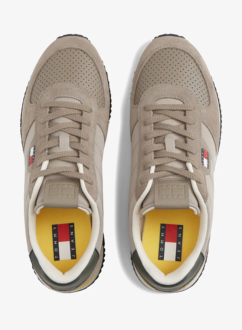 Tommy Jeans  Suede Mixed Texture Trainers for Men | Best Price UAE