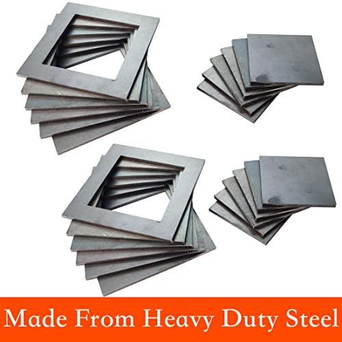 TAFEIDA Welding Practice Kit, 24 PCS Premium Welding Coupons, 11 Gauge 3&2 Inch Square Steel Welding Plate For novice at welding. A36 Steel Plate Welding Practice Kit. - Image 5