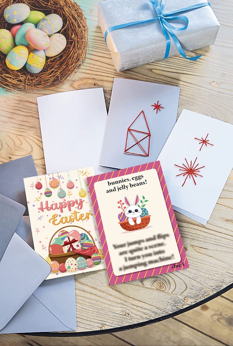 BEUFSE Outdoor Easter Scavenger Hunt Cards with Envelopes, Easter Egg Hunt, Outdoor Scavenger Hunt Games, Easter Bunny, Easter Party Activities, Indoor Easter Party Games-fhjxbk002 - Image 4