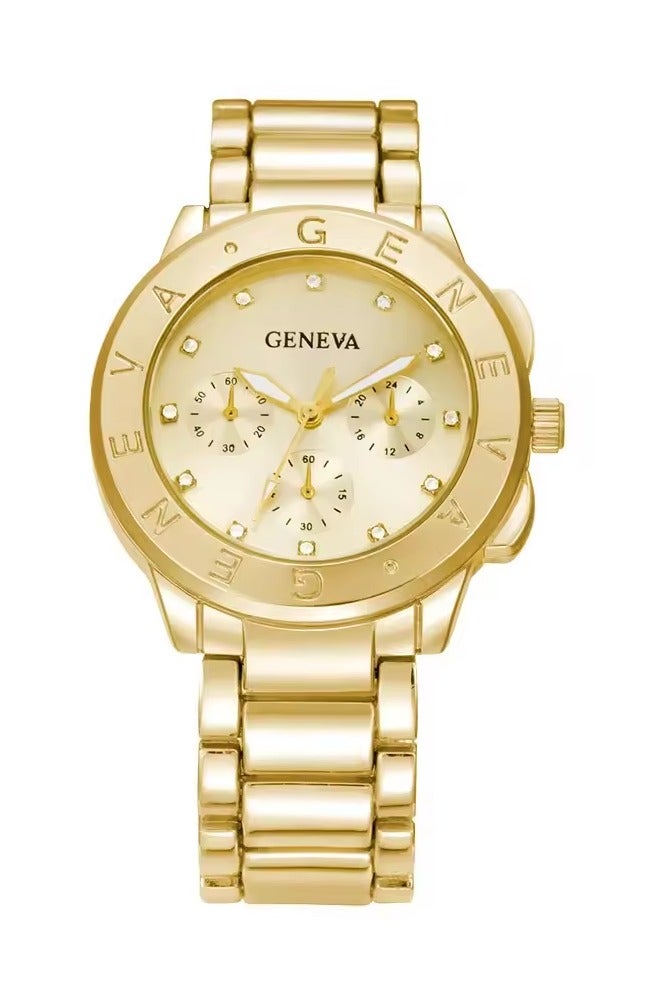 جنيفا ساعة يد بعقارب من الإستانلس - Image 1