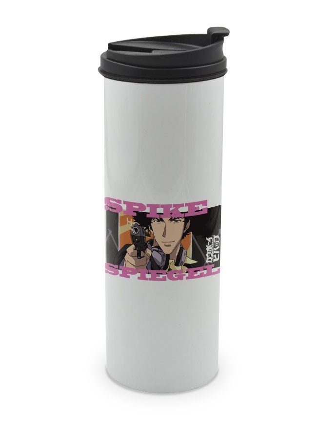 LIT كوب كاوبوي بيبوب الأبيض للمشروبات الساخنة كاوبوي بيبوب كوب السفر الأبيض عالم سماش برو كوب القهوة سبايك سبايجل التنين الأحمر سينديكيت - كاوبوي بيبوب - Image 1