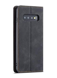 For Samsung Galaxy A80/90 Phone Case Flip Cover Anti-Fall Leather Black