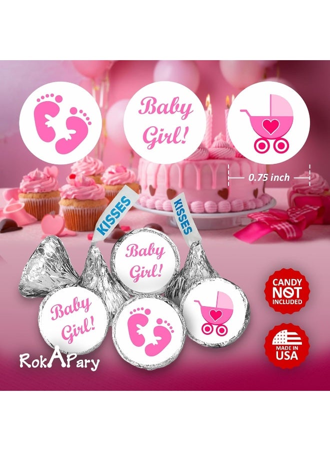 Creativity Labels 324 Pink Its a Girl Baby Shower Favors Stickers For Baby Shower Or Baby Sprinkle Party - Image 5