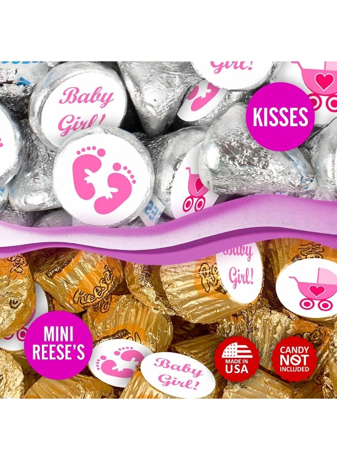 Creativity Labels 324 Pink Its a Girl Baby Shower Favors Stickers For Baby Shower Or Baby Sprinkle Party - Image 4