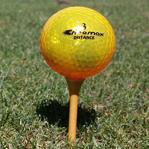 Chromax High Visibility Distance Golf Balls 6-Pack - Gold - Image 3