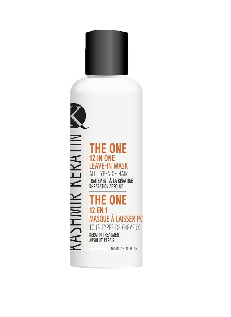 Kashmir Keratin THE ONE Leave In Mask 12 in 1 Hair Treatment 3.38 Fl Oz. NEW PRESENTATION/NEW FORMULA  - Image 1