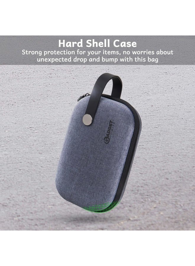 GadgetBite Organiser Portable Pouch for Electronic Accessories USB Cables, Power Bank, Battery, Hard Drive, SD Memory Card, Earphones, Travel Gadgets & Organiser Rugged Travel Friendly (Grey) - Image 3