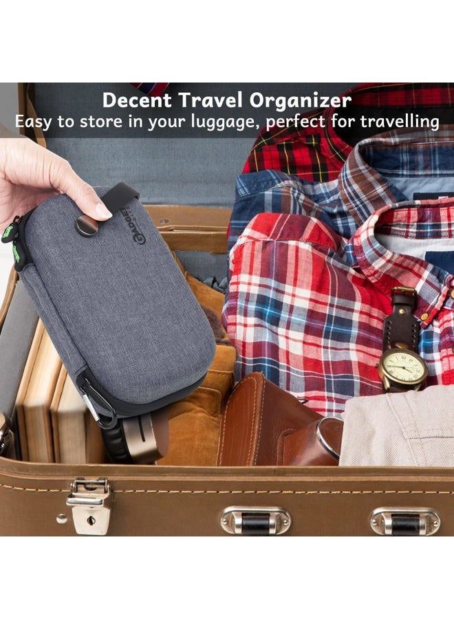 GadgetBite Organiser Portable Pouch for Electronic Accessories USB Cables, Power Bank, Battery, Hard Drive, SD Memory Card, Earphones, Travel Gadgets & Organiser Rugged Travel Friendly (Grey) - Image 4