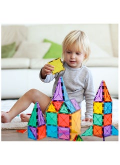 GRAFLO GRAFLO Magnetic Building Tiles  48 Pcs Set of Vibrant 3D Blocks, Encourages Creative Construction, Promotes Educational Brain Development, Stimulates Imagination, STEM Toy for Kids 3+ Years  - Image 5