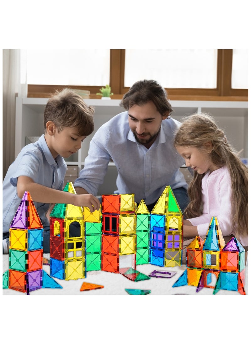 GRAFLO - Magnetic Building Tiles  48 Pcs Set of Vibrant 3D Blocks, Encourages Creative Construction, Promotes Educational Brain Development, Stimulates Imagination, STEM Toy for Kids 3+ Years - Image 1