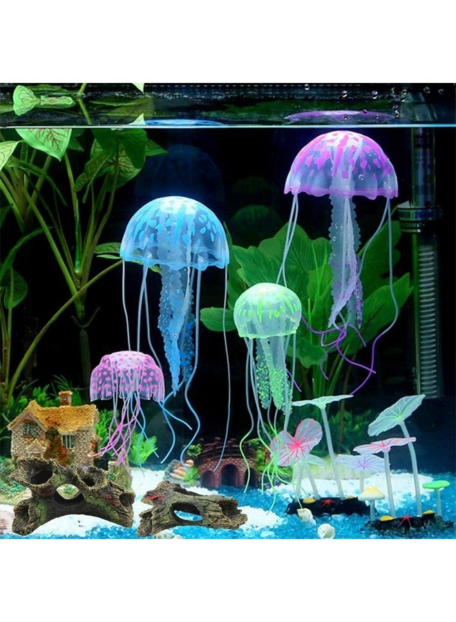 DoubleWood DoubleWood 2 PCS Decaying Trunk Betta Fish Driftwood Resin Crafts Ornament with Holes & Aquarium Caves Fish Tank Wood Decor - Image 5