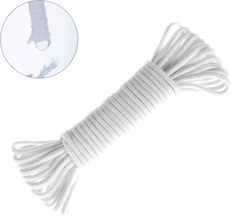 ORIMERC 30 feet 1/8 inch Self Watering Capillary Wick Cord Vacation Plant Sitter DIY Hydroponic Wicking Self-Watering Planter Pot Automatic Water System Device Potted Violet Auto Seedling Waterer Rope - Image 1