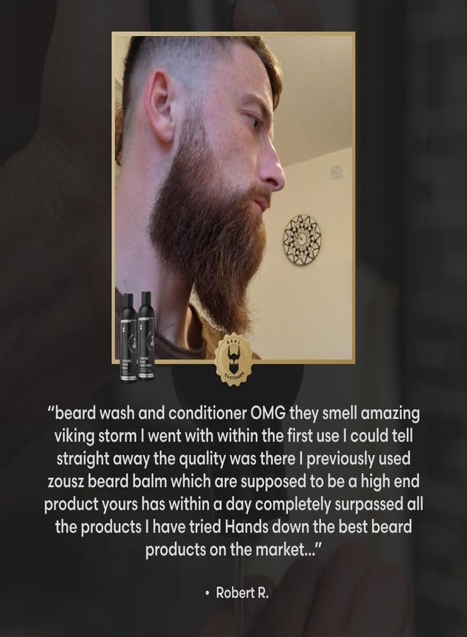 The Beard Struggle - Radiance Beard Wash & Conditioner Bundle - Silver Collection - Pack of 2, Viking Storm - Nourish, Cleanse, Softens, & Strengthens Beard - Beard Wash and Conditioner for Men - Image 4