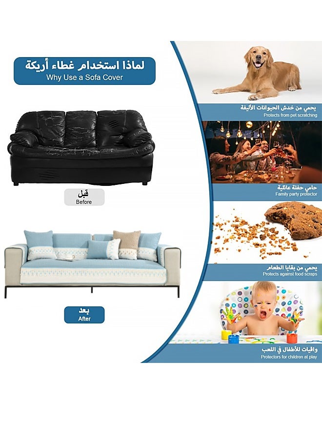 ماركة غير محددة - غطاء أريكة وسادة أريكة بلون سادة وسادة مقعد بسيطة وحديثة من القطيفة سميكة غير قابلة للانزلاق غطاء أريكة من الخشب الصلب منشفة وسادة أريكة قطيفة غطاء أريكة شامل غطاء منشفة سميكة غير قابلة للانزلاق بسيط - Image 1