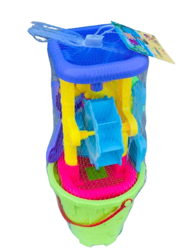 Vitacelli - Summer Fun Toddler Kids Children Outdoor Sea Sand Beach Bucket Shovel Rake Water Toys Set Classic Baby Water Toy Assorted - Image 1