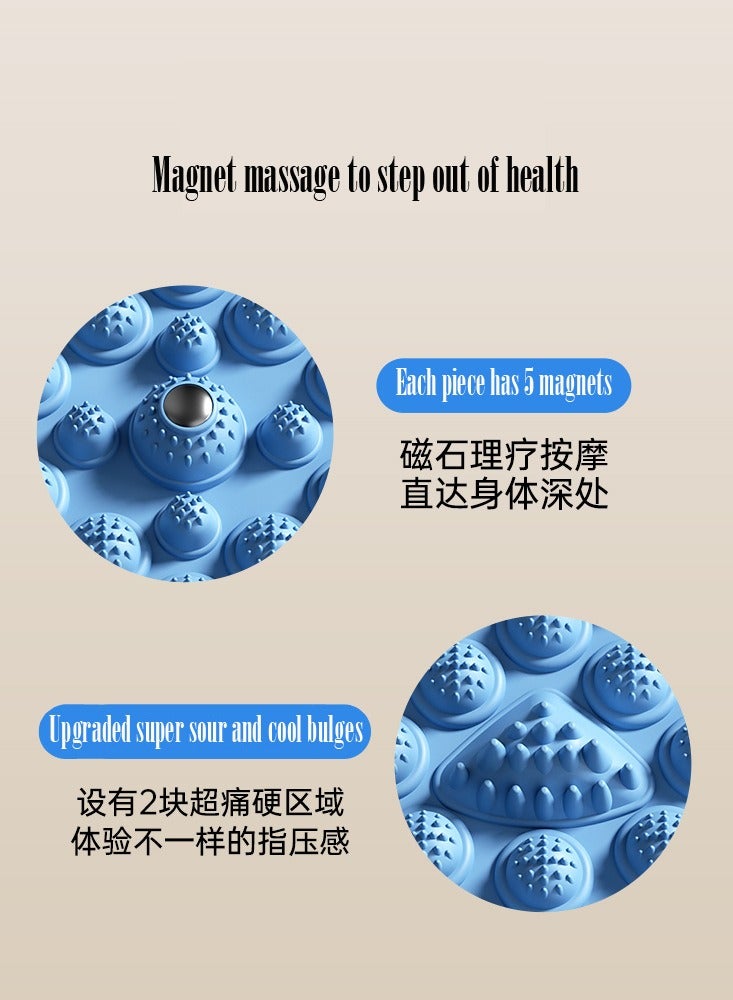 Foot massage pads with magnets 55*55cm blue - Image 2