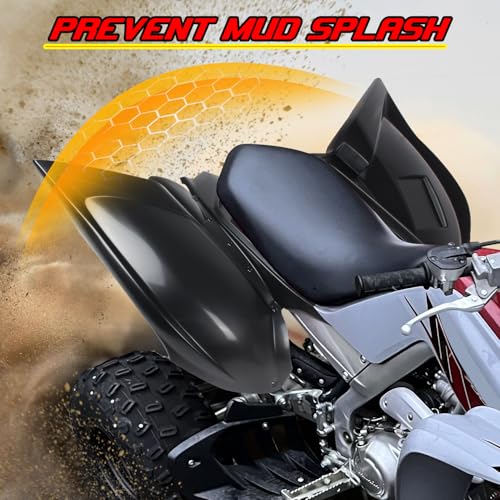 CPOWACE Rear Fender Flares Compatible with 2013-2025 Yamaha Raptor YFM 700/ 700R Accessories Extended Rear Mud Guards Mud Flaps - Image 4