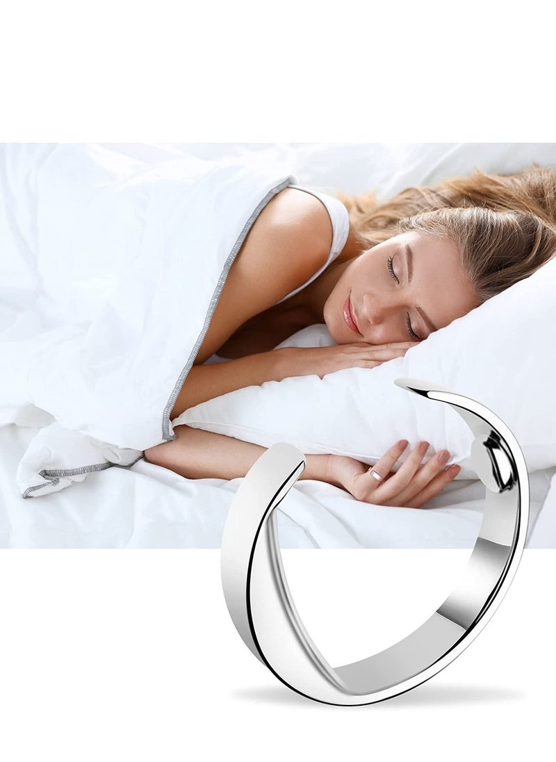 Excefore Anti Snore Ring Anti Snoring Devices Stimulating Acupuncture Points to Stop Snoring No Side Effects Improve Sleep Quality for Business Trips Office Airplanes Cars High Speed Trains  - Image 1