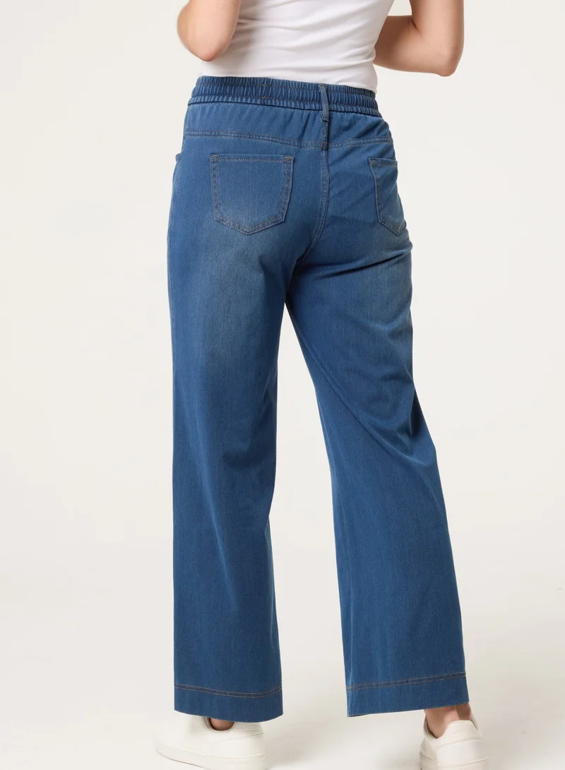 بلو فانيلا Wide Leg Pant Jeans
