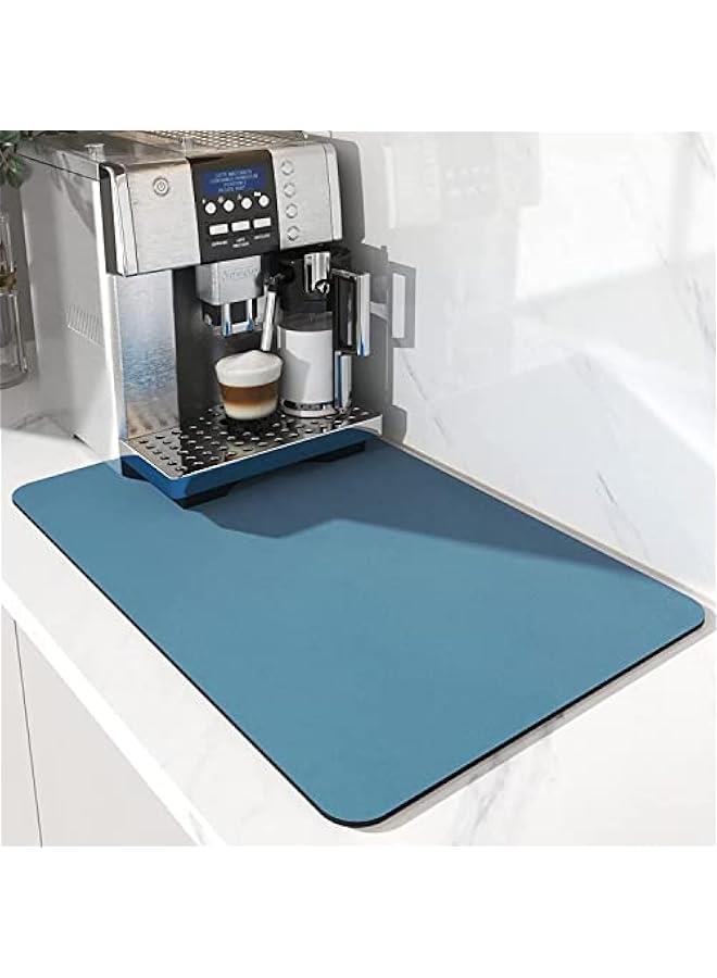 ميكسد بساط قهوة من تراسل مقاس 16 انش × 24 انش، بساط لتجفيف الاطباق مزود بدعامة من المطاط، بساط لتجفيف الاطباق لطاولة المطبخ وبار القهوة، يناسب تحت ماكينة تحضير القهوة وماكينة تحضير القهوة وماكينة تحضير - Image 1