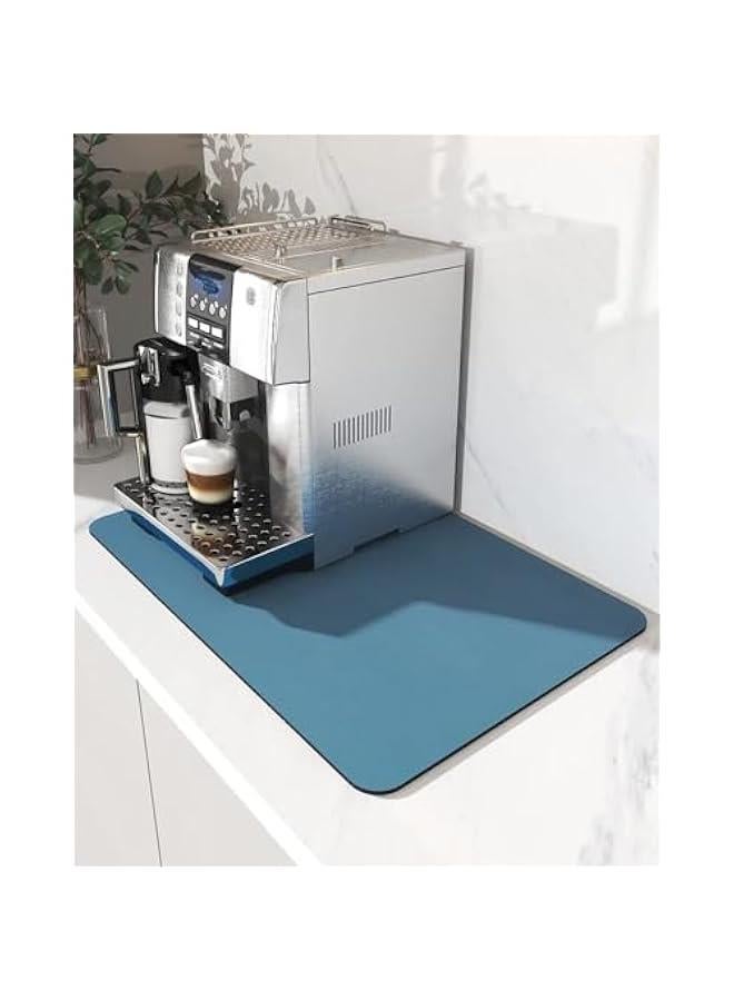 ميكسد بساط قهوة من تراسل مقاس 16 انش × 24 انش، بساط لتجفيف الاطباق مزود بدعامة من المطاط، بساط لتجفيف الاطباق لطاولة المطبخ وبار القهوة، يناسب تحت ماكينة تحضير القهوة وماكينة تحضير القهوة وماكينة تحضير - Image 5
