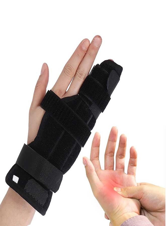 رَوَائِد دعامة تثبيت الإصبع، دعامة إصبع قابلة للتعديل لتقويم الإصبع وتخفيف آلام التهابات المفاصل والالتواءات، جبيرة مشط اليد للإصبع الرابع أو الخامس. - Image 1