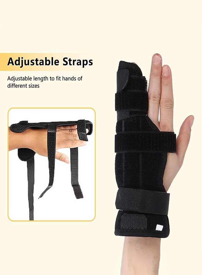 رَوَائِد دعامة تثبيت الإصبع، دعامة إصبع قابلة للتعديل لتقويم الإصبع وتخفيف آلام التهابات المفاصل والالتواءات، جبيرة مشط اليد للإصبع الرابع أو الخامس. - Image 5