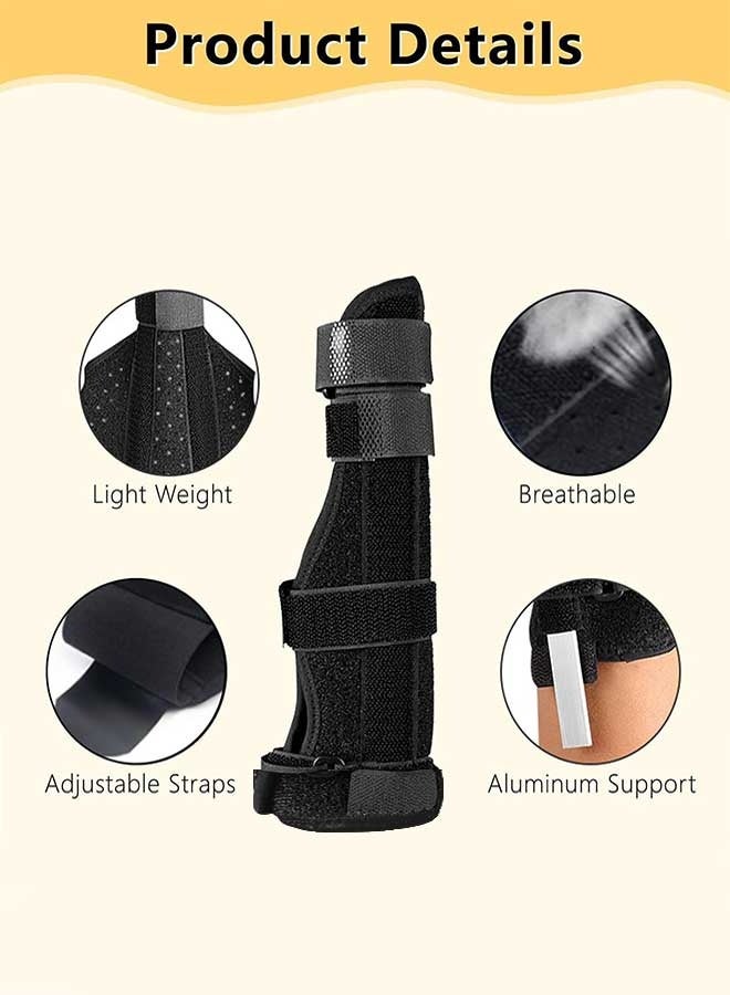 رَوَائِد دعامة تثبيت الإصبع، دعامة إصبع قابلة للتعديل لتقويم الإصبع وتخفيف آلام التهابات المفاصل والالتواءات، جبيرة مشط اليد للإصبع الرابع أو الخامس. - Image 3