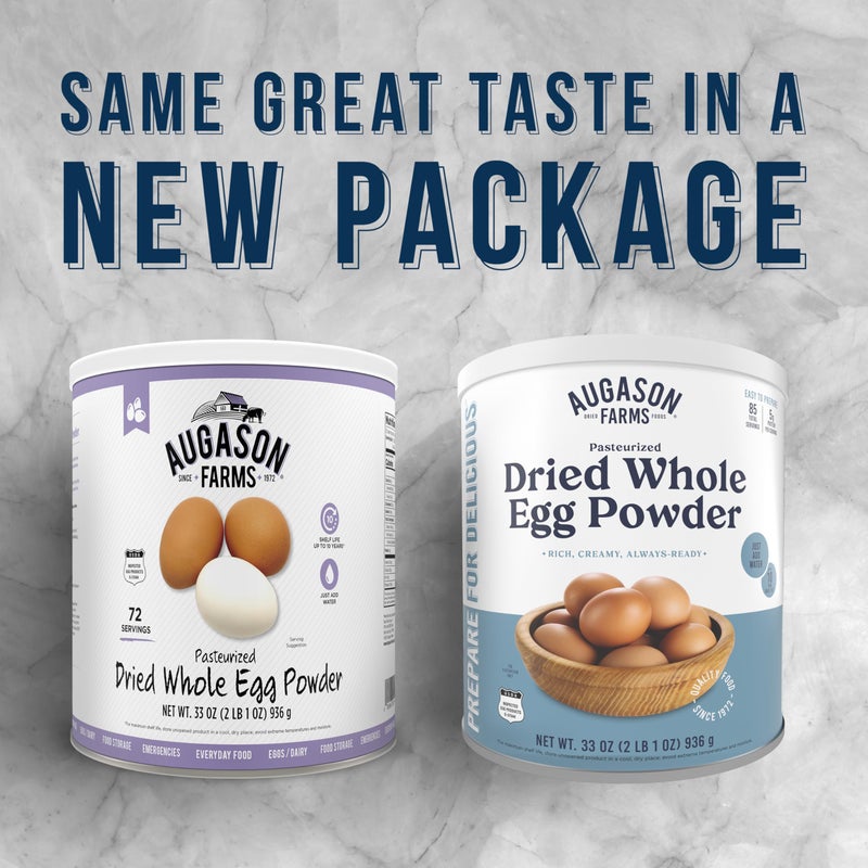 Augason Farms Dried Whole Egg Powder Can - Pasteurized Eggs for Kitchen use, Baking meals & Daily use - Emergency Food Storage - Long Shelf Life Powdered Eggs - 85 Servings - Image 3