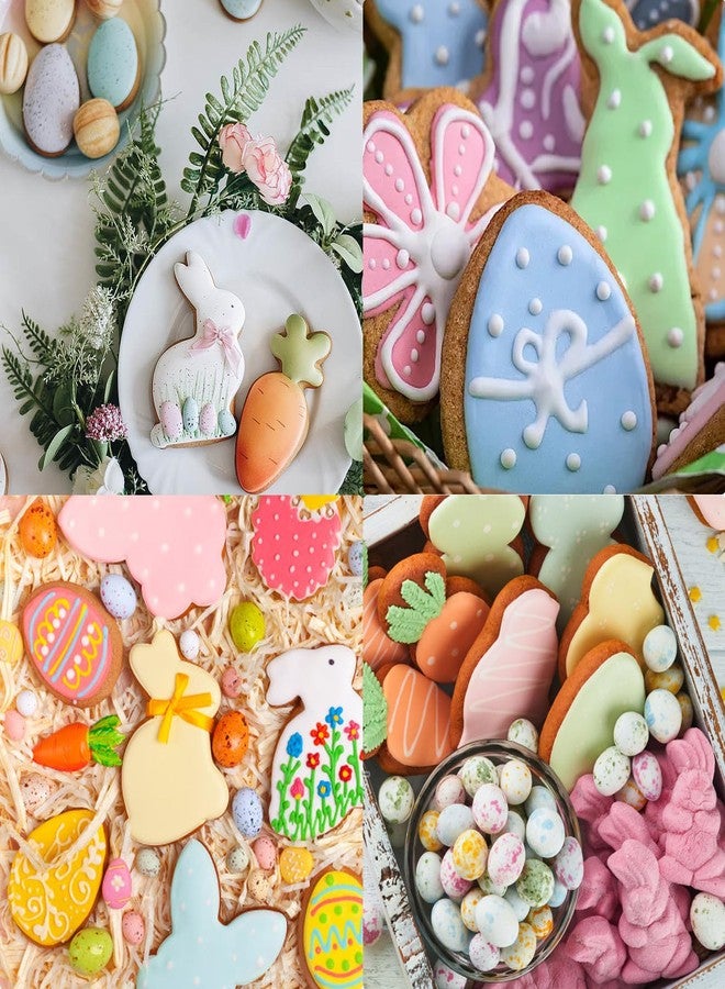 Avxdbr 9Pcs St. Patrick's and Easter Cookie Cutter Set Four-leaf Clover Shamrock Carrot Egg Bunny Spring Holiday Cookie Cutters for Easter and St. Patrick's Day Decor - Image 5