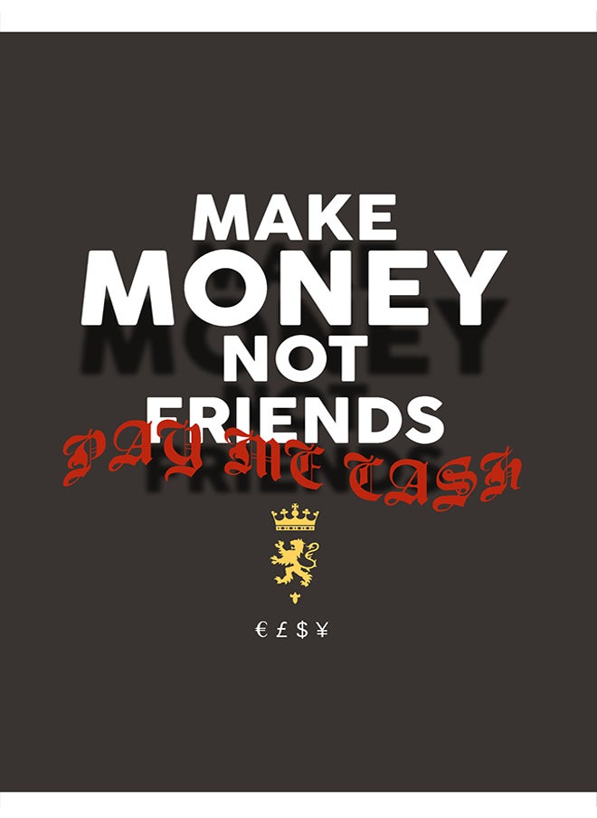trendyol - Black Text Printed Regular Cut T-shirt TMNSS24TS00222 - Image 1