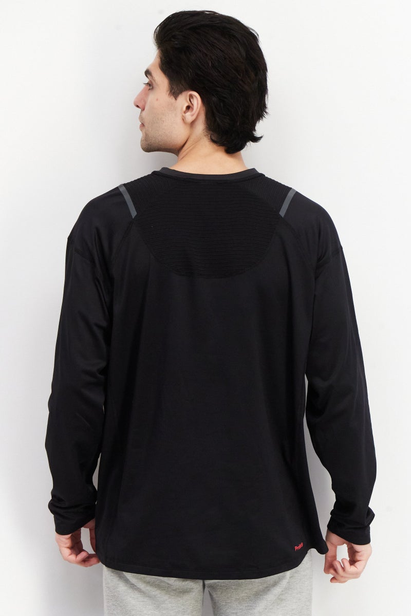 Spyder Men Sportswear Fit Long Sleeve Training Sweatshirt, Black - Image 4