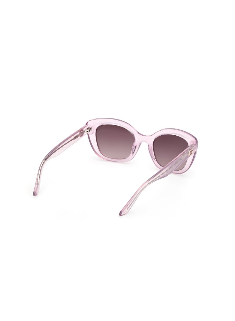 GUESS FULL RIM FEMALE SQUARE PURPLE INJECTED SUNGLASSES - Image 5