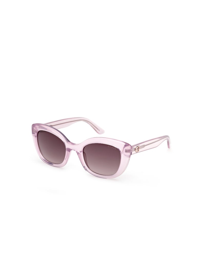 GUESS FULL RIM FEMALE SQUARE PURPLE INJECTED SUNGLASSES - Image 1