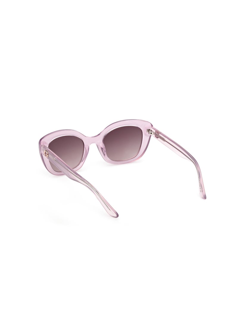 GUESS FULL RIM FEMALE SQUARE PURPLE INJECTED SUNGLASSES - Image 3