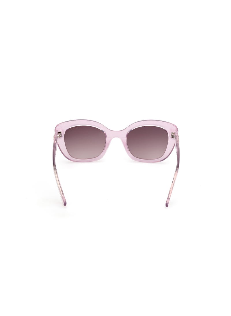 GUESS FULL RIM FEMALE SQUARE PURPLE INJECTED SUNGLASSES - Image 4