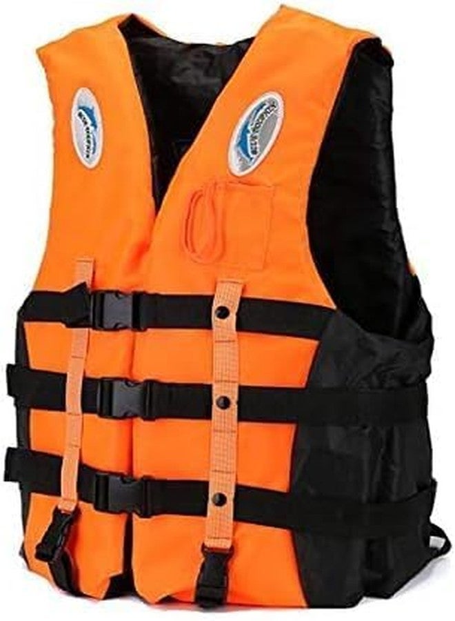 Matiko Professional Life Jacket Adult Upto 120 kg Swim Boating Vest Life Jacket Snorkeling Floating Swimming Surfing Water Sports Life Saving Jacket Water Sport (Orange-1PCS) - Image 2
