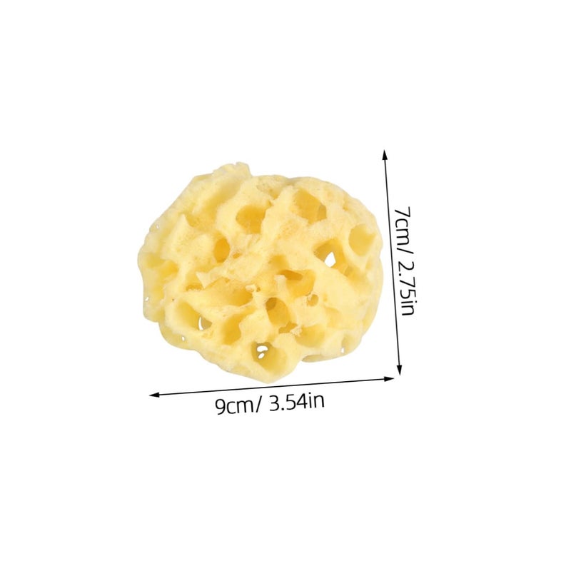 Natural Honeycomb Bath Sponge 2 Pack Biodegradable Exfoliating Shower Sponge Gentle Massage Skin Friendly - Image 3