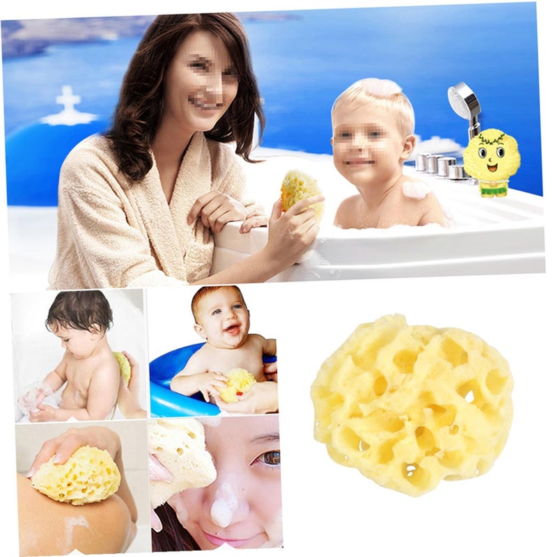 Natural Honeycomb Bath Sponge 2 Pack Biodegradable Exfoliating Shower Sponge Gentle Massage Skin Friendly - Image 5