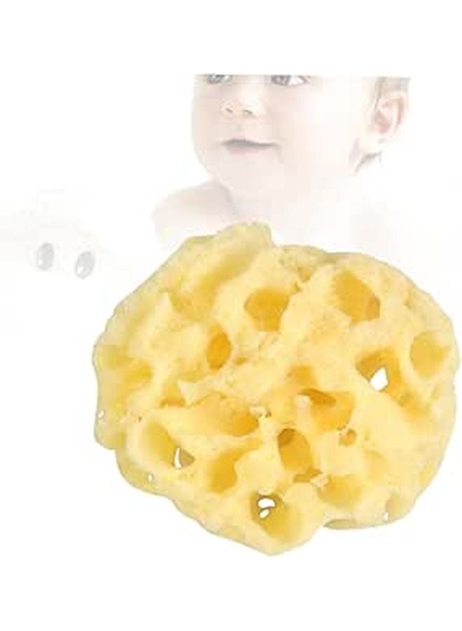 Natural Honeycomb Bath Sponge 2 Pack Biodegradable Exfoliating Shower Sponge Gentle Massage Skin Friendly - Image 1