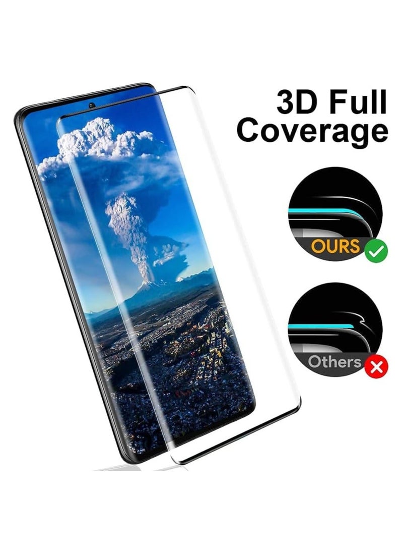 HuHa - Screen Protector, 9H Hardness,3D Curved,Ultrasonic Fingerprint Compatible,Anti-Scratch for Samsung S21 Ultra Glass Screen Protector 5G - Image 1