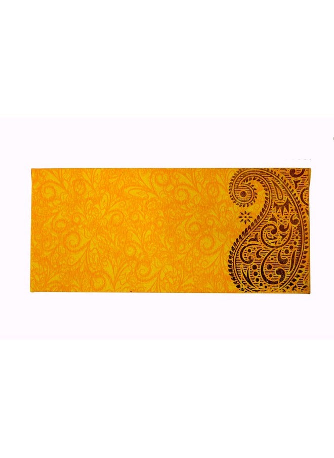 ESPLANADE eSplanade Money Gift Envelopes Lifafa - Multi Color Pack of 50 Premium Designer Envelopes (Orange, Yellow)  - Image 4