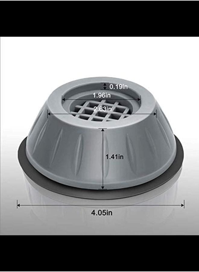 ABBASALI Shock and Noise Cancelling Washing Machine Support 4 Pcs, Washer And Dryer Anti-Vibration Pads, Protects Laundry Room Floor,Washing Machine Foot Pads for All Washing Machine  - Image 2