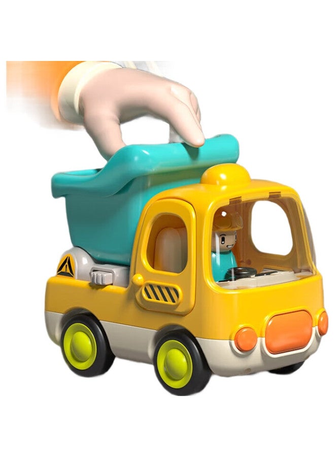 Goodway Guyu (Goodway) Baby Construction Vehicle, Children'S Toy Car, Baby Excavator, Inertia Sliding Dump Truck, Birthday Gift For Boys - Image 1