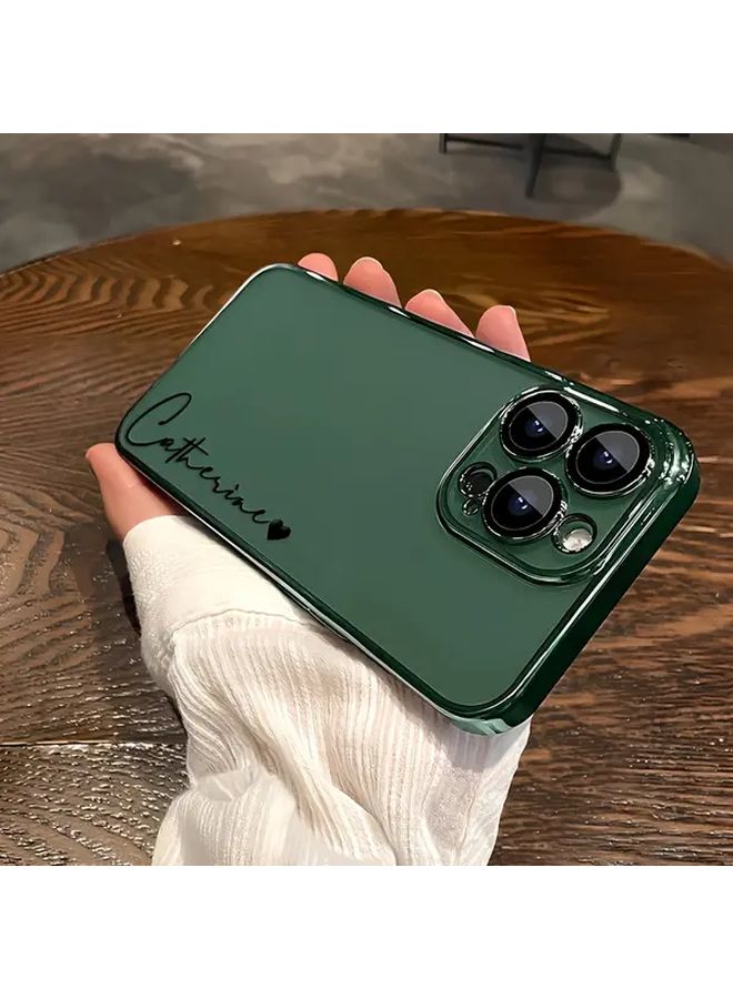 غطاء هاتف روز جولدن شفاف ناعم من TPU لـ iPhone 16 Pro Max مع حماية للعدسة - Image 4