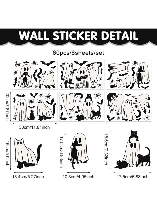 نيبمينينت زخرفة زجاجية بيضاء للأشباح لعيد الهالوين